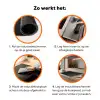 Zwart - Steen - Beton Inductie beschermer vinyl 3mm klein -zzzzzzz-td-werking