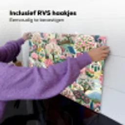 Nostalgisch - Idyllisch - Kleurrijk Inductie beschemer met haakjes klein 777 -ky-ophangen-nl