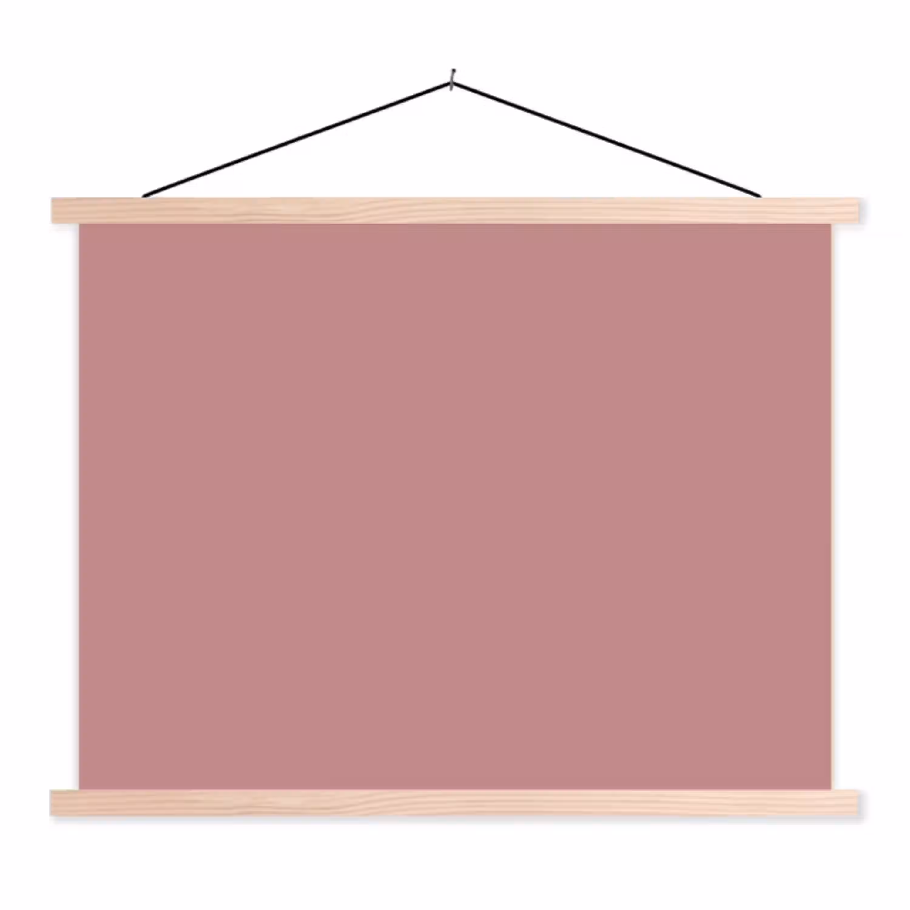 Dusty - Rose - Roze textielposter latten blank klein 122 -3d