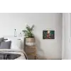 Vos - Mozaïek - Bos - Maan textielposter latten blank klein -woonkamer