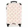 Patronen - Patroon van roze hartjes NBS - Handbagage koffer - Kinderen Unisex middel -productfoto_recht