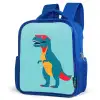 Dinosaurus - Blauw - Zonnebril Kinderrugzak - Blauw middel -schuin
