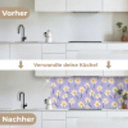 Modern - Madelief - Paars keuken achterwand 2 middel 871 -voor-na_DE