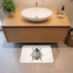 Kever - Insect - Vintage Badmat klein -sfeer1