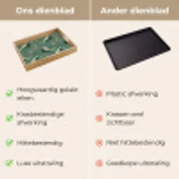 Kersenbloesem - Kraamvogels - Groen Dienblad Rechthoek middel 911 -USP_VergelijkingNL