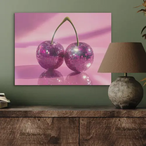 Glitter - Discobol - Roze - Kersen PET vilt klein -sfeer2