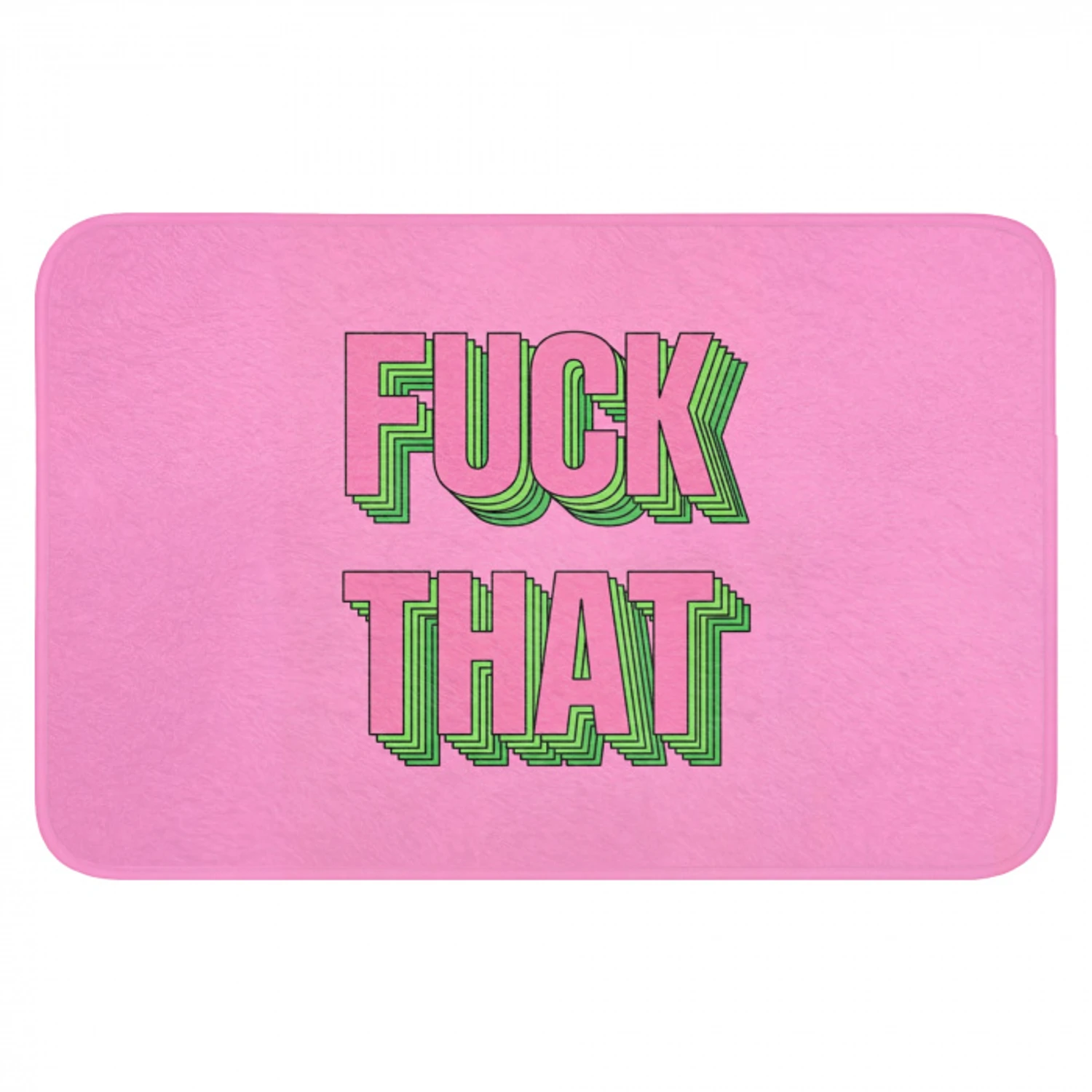 Tekst - Bold - Roze WCmat klein -3d