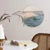 Golf - Zee - Water Wandcirkel kunststof plaat 5mm dik klein -sfeer4
