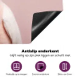Kaketoe - Portret - Roze Inductie beschermer vinyl 3mm klein -zzzzzzz-cc-onderkant
