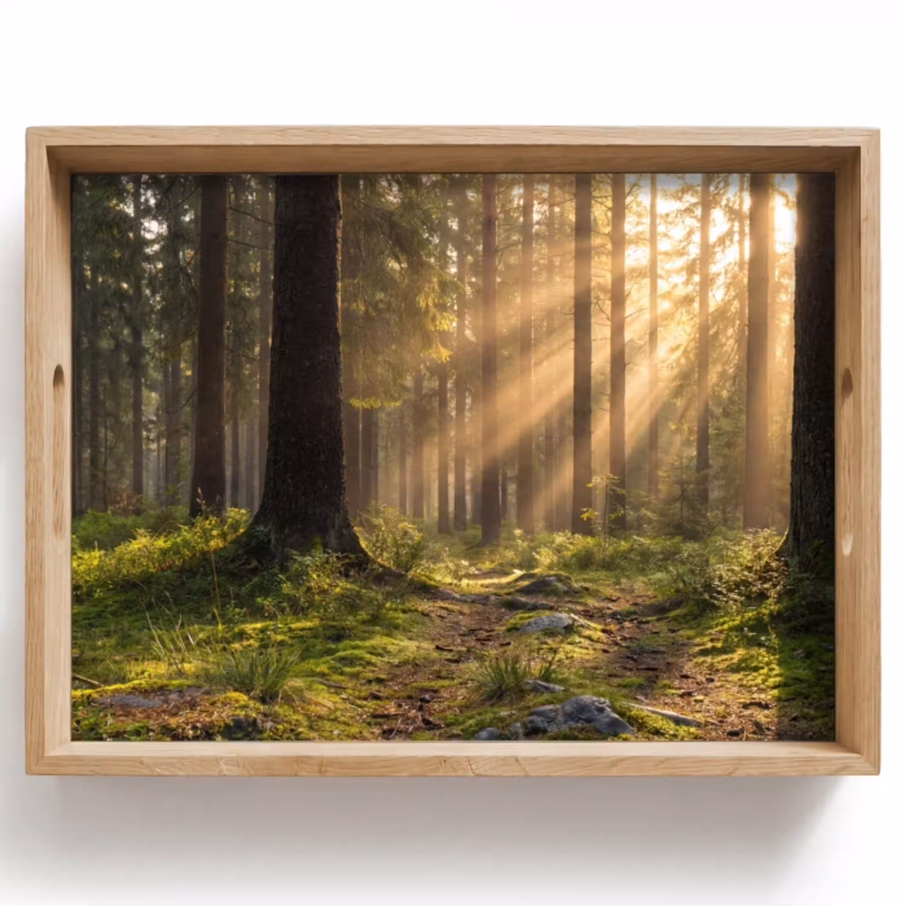 Bos - Zonlicht - Gras Dienblad Rechthoek middel -z3d_shopping