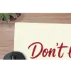 Don't lose your fire - Rood - Wit - Minimalistisch muismat rubber klein -closeup