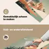 Nachtlandschap - Kamelen - Sterren - zandduinden Inductie beschemer met haakjes middel -ky-schoon-nl