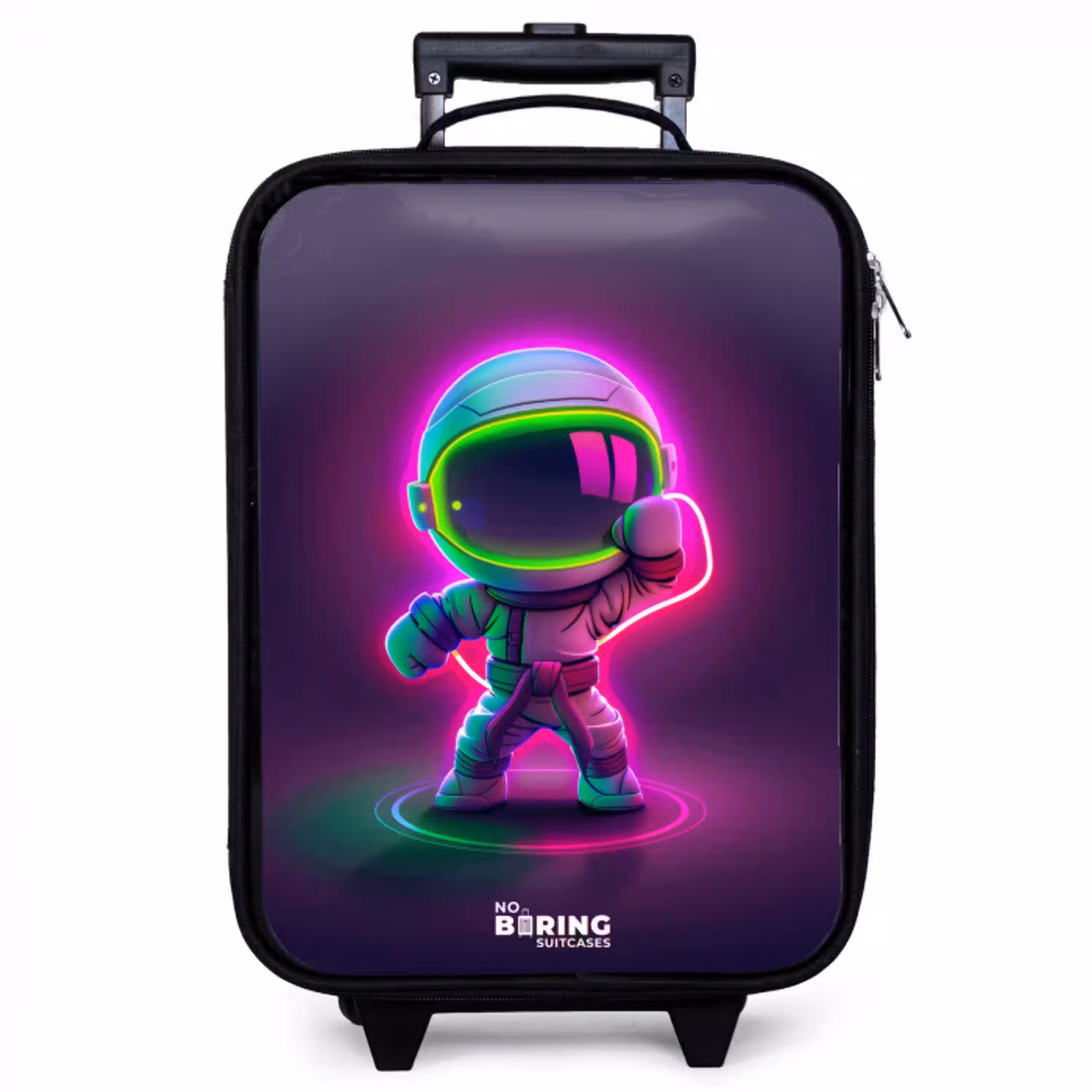 Space karate neon Kinderkoffer - Zwart klein -zzz_website3d