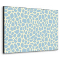 Giraf - Modern - Blauw Textielframe zwart klein 947 -3d