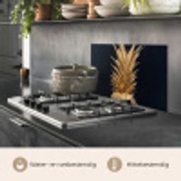 Ananas - Goud - Verf - Zwart - Fruit - Luxe keuken achterwand spatscherm klein -usp_NL