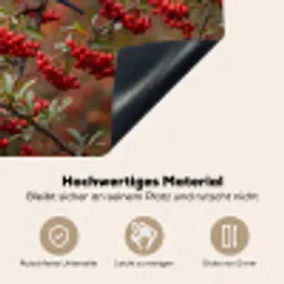 Goudvink - Bessen - Herfst - Natuur - Kleurrijk Inductie beschemer met haakjes klein -ky-onderkant-de