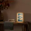 Berg - Rivier - Zonsondergang Light Box met kabel (Tafellamp) klein -sfeer4