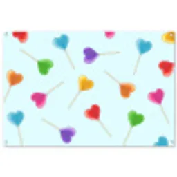 Lolly - Regenboog - Snoep tuinposter los doek groot -3d