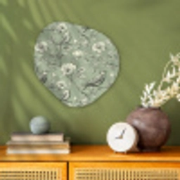 Klassiek - Botanisch - Groen Wandcirkel Organisch Forex 3mm klein 629 -sfeer2
