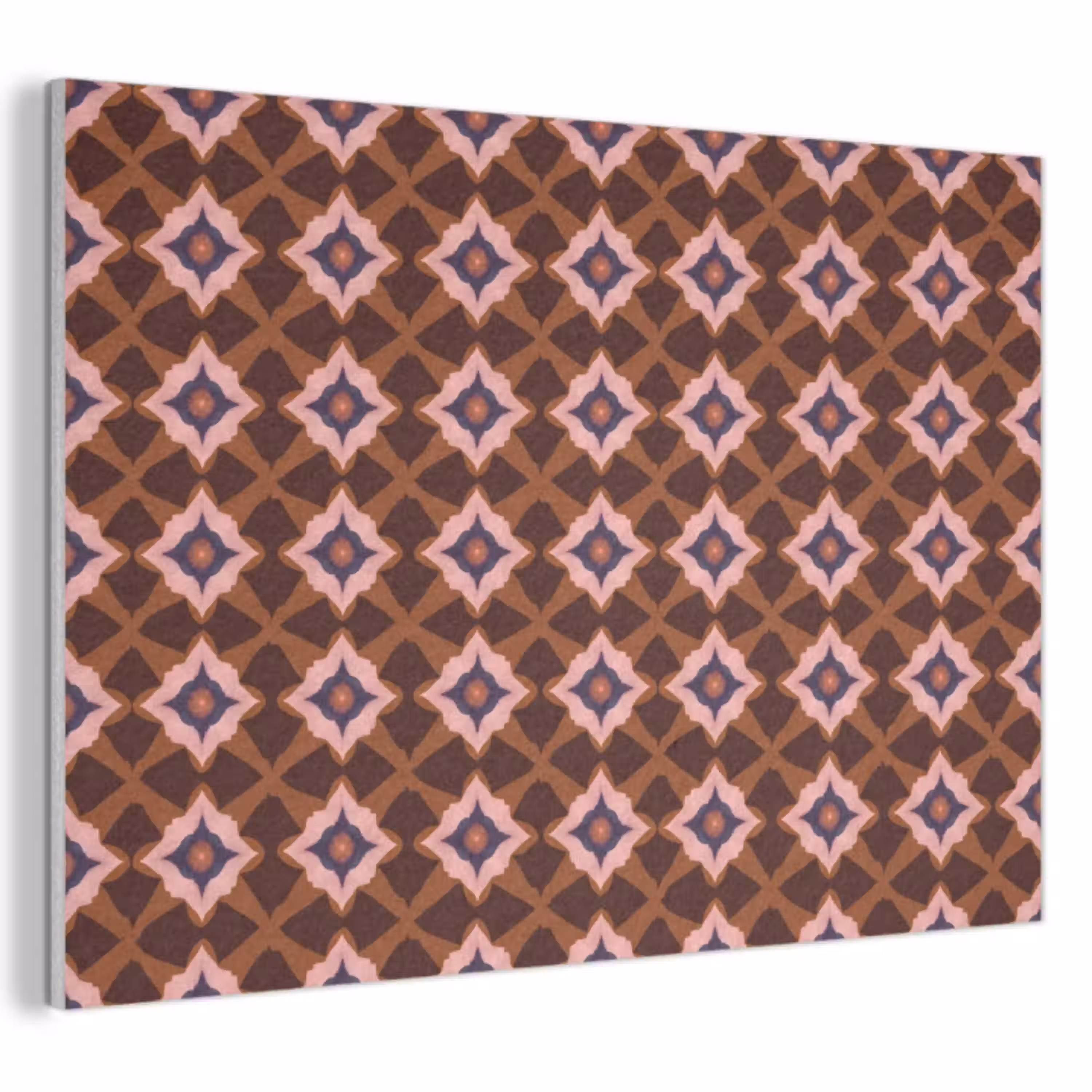 Geometrisch - Sierlijk - Bruin PET vilt klein 837 -3d