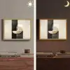 Modern - Vierkant - Vormen Light Box met batterij (Wandlamp) middel -sfeer3