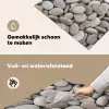 Kiezels - Stenen - Grijs Inductie beschemer met haakjes klein -ky-schoon-nl