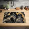 Versmelting van Zwart en Goud Inductie beschermer vinyl 3mm klein -sfeer5