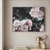 Vintage - Rozen - Romantisch - Bloemen Textielframe zwart klein -sfeer2