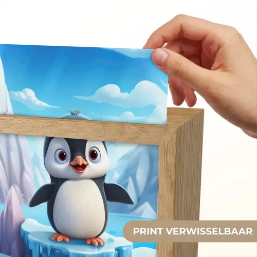 Pinguïn - Meisjes - Pooldieren - Kinderen Light Box met kabel (Kinderlampje) klein -USP_websiteprintNL