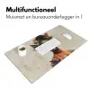Vrouw - Zonnebril - Vlinder - Bloemen Muismat XXL klein -sfeer4