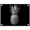 Ananas - Gedetailleerd - Bladeren tuinposter los doek klein -3d