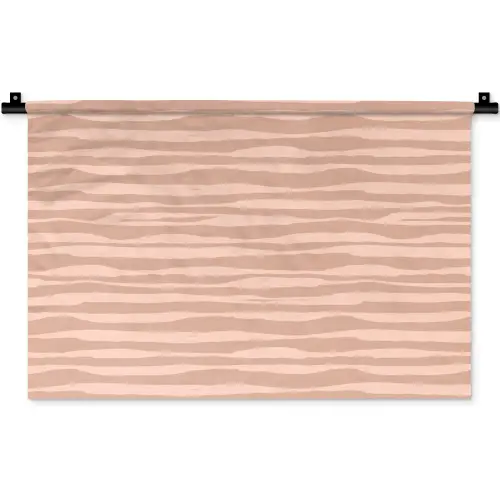 Strepen - Roze - Patroon Wandkleed katoen klein 269 -zz3d