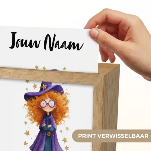 Toverheks - Sterren - Paars Light Box met kabel (Kinderlampje) klein -USP_websiteprintNL