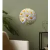 Madeliefjes - Wit - Zonlicht Wandcirkel plexiglas klein -sfeer3