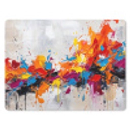 Abstract - Schilderij - Kleurrijk - Dynamisch muismat rubber klein -3d