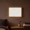 Schubben - Wit - Elegant Light Box met batterij (Wandlamp) middel 907 -sfeer4