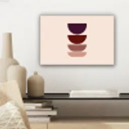 Harmonieus - Symmetrisch - Rood canvas 2cm klein -sfeer6