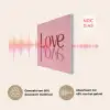 Love - Roze - Spiegeling PET vilt klein -USP_NL