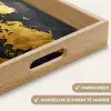 Wereldkaart - Goud - Steen Dienblad Rechthoek middel -USP_HandgreepNL