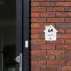 Lichtblauw marmer - Modern Naambord Huisje klein -sfeer2