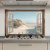 Doorkijk - Helmgras - Duinen - Zee - Landschap keuken achterwand spatscherm klein -3d_website