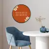 Oranje - Wijntje - Quote Fotolijst rond zonder passe partout klein -sfeer2