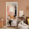 Kunst - Abstract - Beige - Verf deurposter klein -sfeer1