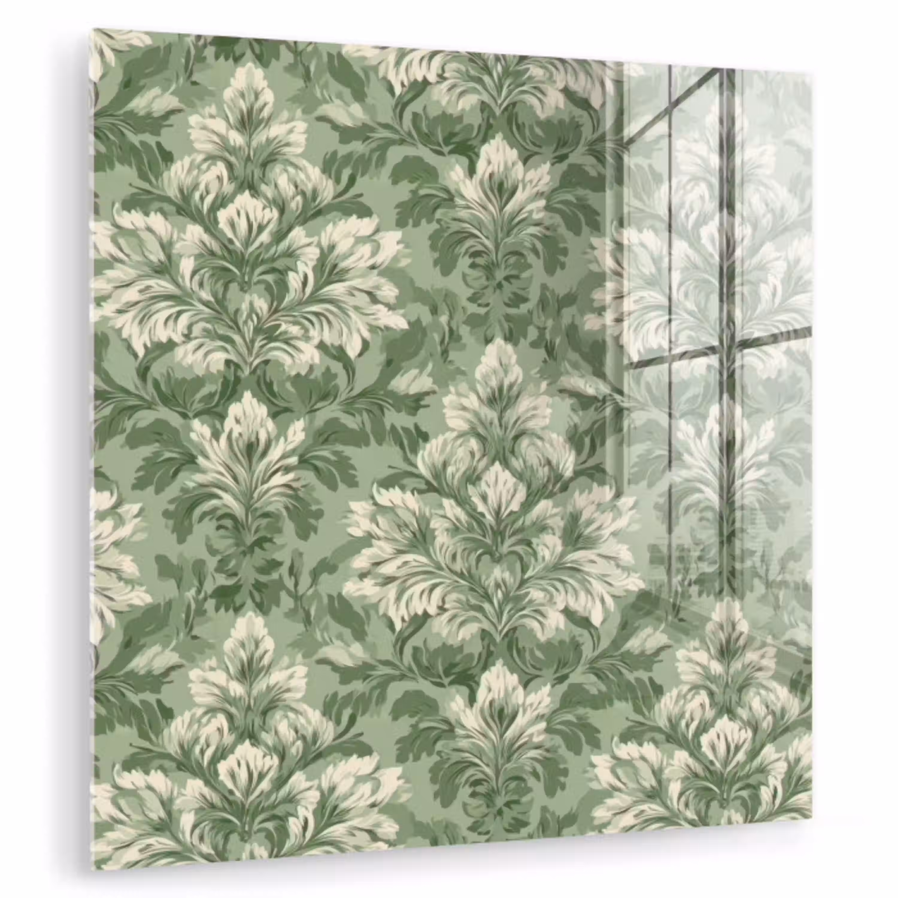 Sierlijk - Lichtgroen - Planten - Patroon - Getailleerd plexiglas 5mm klein 11 -zzzproduct_nieuw