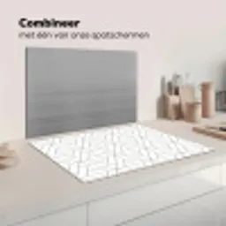Design - Lijn - Patroon - Zwart - Wit Inductie beschermer vinyl 3mm klein 276 -wsfeer7_website