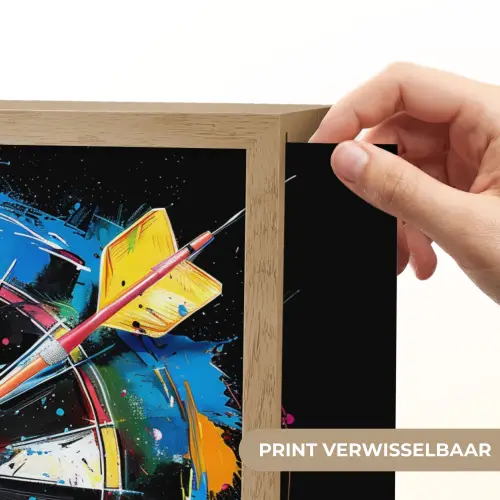 Graffiti - Sport - Darten - Dartbord Light Box met batterij (Wandlamp) middel -USP_websiteprintNL