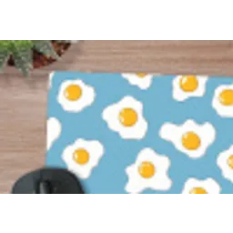 Eieren - Dooiers - Blauw muismat rubber klein 262 -closeup