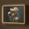 Boeket - Bloemen - Licht - Zwart Light Box met batterij (Wandlamp) middel -z3d_website