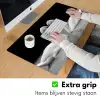 Zwanen - Hart - Zwart - Wit Muismat XXL klein -sfeer3