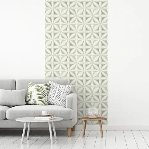 Abstract - Structuur - Grijs - Wit fotobehang vinyl groot 64 -woonkamer